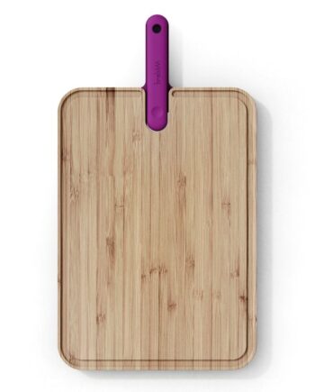 Deska bambusowa do krojenia z nożem Szefa kuchni Trebonn Artù